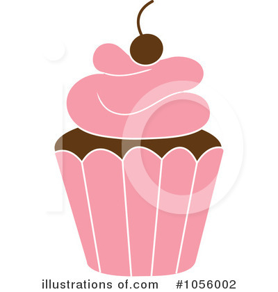 Royalty-Free (RF) Cupcake Clipart Illustration by Pams Clipart - Stock Sample #1056002