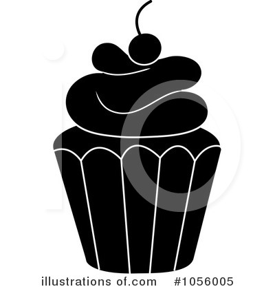 Royalty-Free (RF) Cupcake Clipart Illustration by Pams Clipart - Stock Sample #1056005