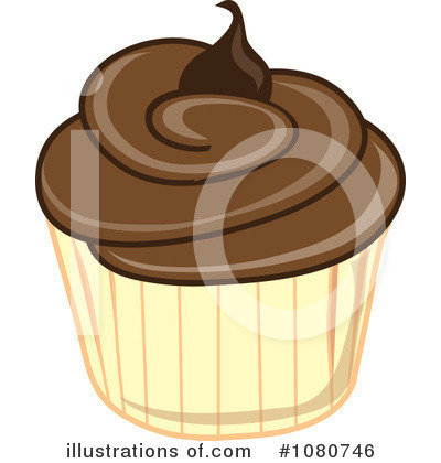 Royalty-Free (RF) Cupcake Clipart Illustration by Pams Clipart - Stock Sample #1080746