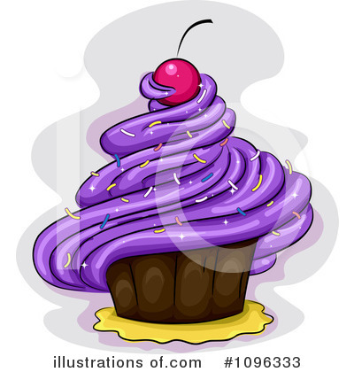 Royalty-Free (RF) Cupcake Clipart Illustration by BNP Design Studio - Stock Sample #1096333