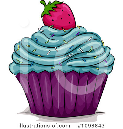 Royalty-Free (RF) Cupcake Clipart Illustration by BNP Design Studio - Stock Sample #1098843