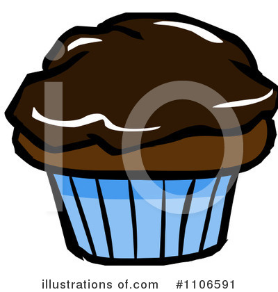 Royalty-Free (RF) Cupcake Clipart Illustration by Cartoon Solutions - Stock Sample #1106591