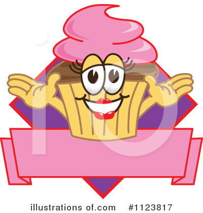 Royalty-Free (RF) Cupcake Clipart Illustration by Mascot Junction - Stock Sample #1123817