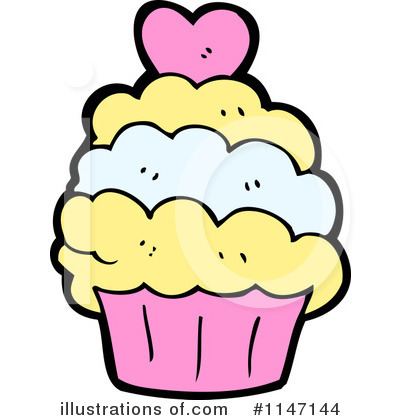 Royalty-Free (RF) Cupcake Clipart Illustration by lineartestpilot - Stock Sample #1147144