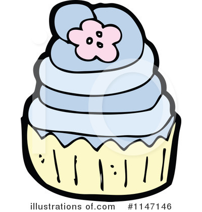 Royalty-Free (RF) Cupcake Clipart Illustration by lineartestpilot - Stock Sample #1147146