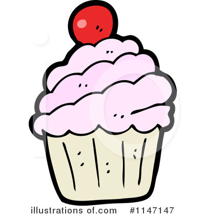 Royalty-Free (RF) Cupcake Clipart Illustration by lineartestpilot - Stock Sample #1147147