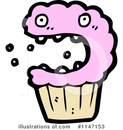 Royalty-Free (RF) Cupcake Clipart Illustration by lineartestpilot - Stock Sample #1147153
