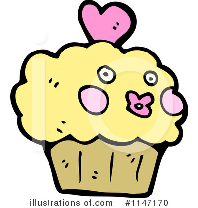 Royalty-Free (RF) Cupcake Clipart Illustration by lineartestpilot - Stock Sample #1147170