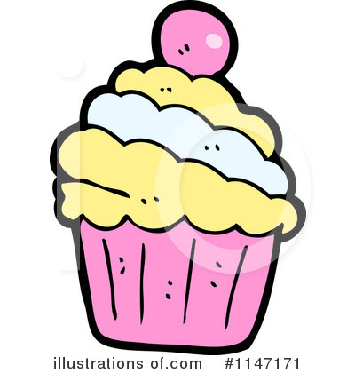 Royalty-Free (RF) Cupcake Clipart Illustration by lineartestpilot - Stock Sample #1147171