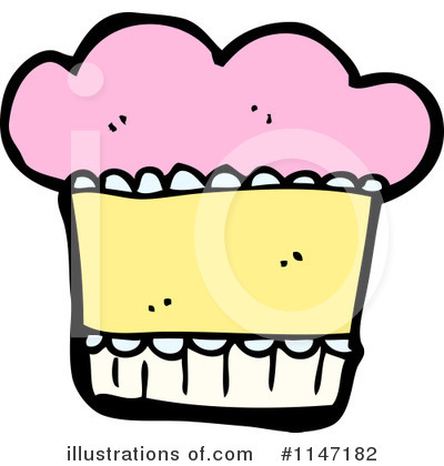 Royalty-Free (RF) Cupcake Clipart Illustration by lineartestpilot - Stock Sample #1147182