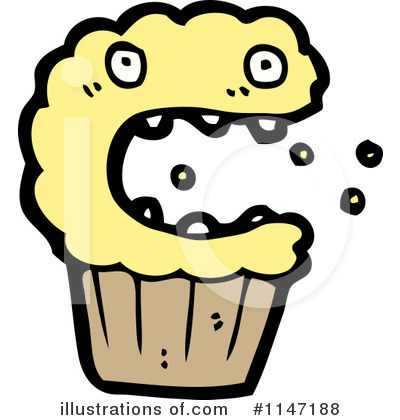 Royalty-Free (RF) Cupcake Clipart Illustration by lineartestpilot - Stock Sample #1147188
