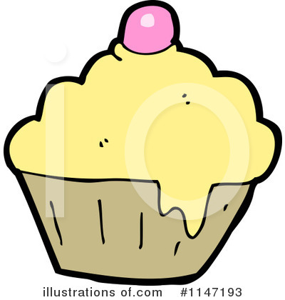 Royalty-Free (RF) Cupcake Clipart Illustration by lineartestpilot - Stock Sample #1147193