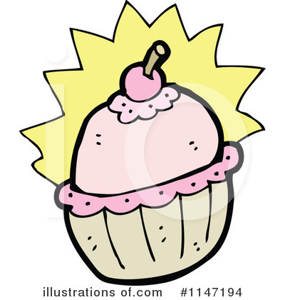 Royalty-Free (RF) Cupcake Clipart Illustration by lineartestpilot - Stock Sample #1147194