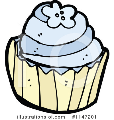 Royalty-Free (RF) Cupcake Clipart Illustration by lineartestpilot - Stock Sample #1147201