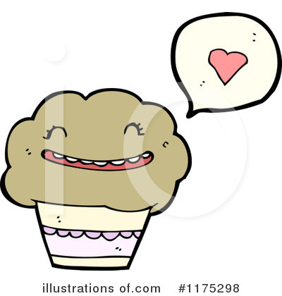 Royalty-Free (RF) Cupcake Clipart Illustration by lineartestpilot - Stock Sample #1175298