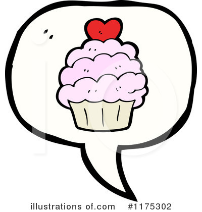 Royalty-Free (RF) Cupcake Clipart Illustration by lineartestpilot - Stock Sample #1175302