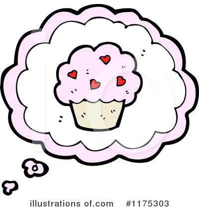 Royalty-Free (RF) Cupcake Clipart Illustration by lineartestpilot - Stock Sample #1175303