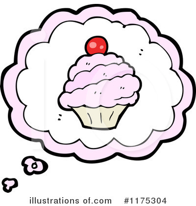 Royalty-Free (RF) Cupcake Clipart Illustration by lineartestpilot - Stock Sample #1175304