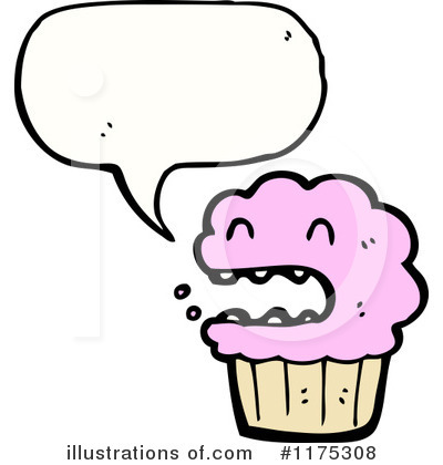 Royalty-Free (RF) Cupcake Clipart Illustration by lineartestpilot - Stock Sample #1175308
