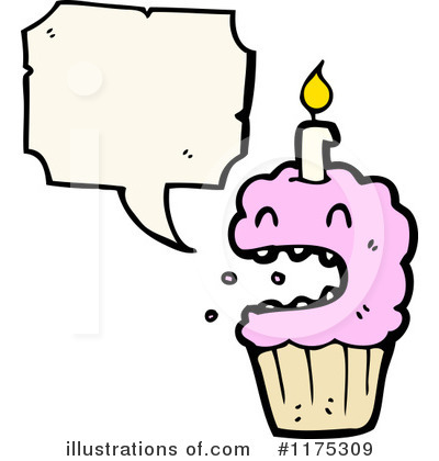 Royalty-Free (RF) Cupcake Clipart Illustration by lineartestpilot - Stock Sample #1175309