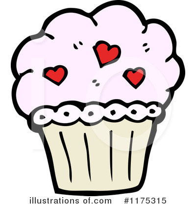 Royalty-Free (RF) Cupcake Clipart Illustration by lineartestpilot - Stock Sample #1175315