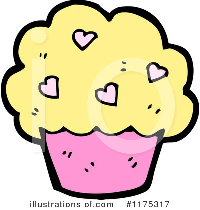 Royalty-Free (RF) Cupcake Clipart Illustration by lineartestpilot - Stock Sample #1175317
