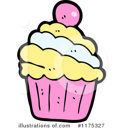 Royalty-Free (RF) Cupcake Clipart Illustration by lineartestpilot - Stock Sample #1175327