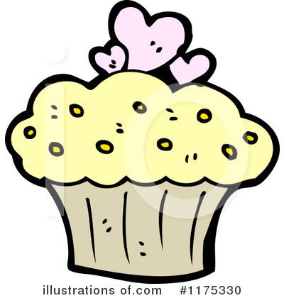 Royalty-Free (RF) Cupcake Clipart Illustration by lineartestpilot - Stock Sample #1175330