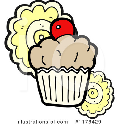 Royalty-Free (RF) Cupcake Clipart Illustration by lineartestpilot - Stock Sample #1176429
