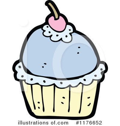 Royalty-Free (RF) Cupcake Clipart Illustration by lineartestpilot - Stock Sample #1176652