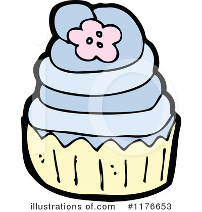 Royalty-Free (RF) Cupcake Clipart Illustration by lineartestpilot - Stock Sample #1176653
