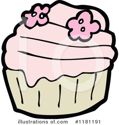 Royalty-Free (RF) Cupcake Clipart Illustration by lineartestpilot - Stock Sample #1181191
