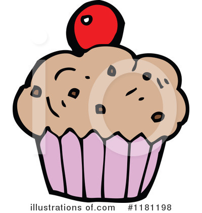 Royalty-Free (RF) Cupcake Clipart Illustration by lineartestpilot - Stock Sample #1181198