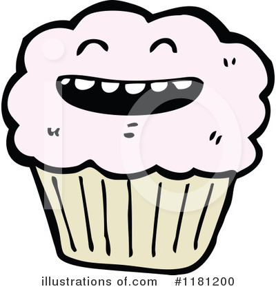 Royalty-Free (RF) Cupcake Clipart Illustration by lineartestpilot - Stock Sample #1181200