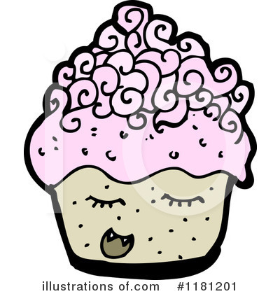 Royalty-Free (RF) Cupcake Clipart Illustration by lineartestpilot - Stock Sample #1181201