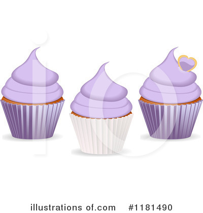 Royalty-Free (RF) Cupcake Clipart Illustration by elaineitalia - Stock Sample #1181490