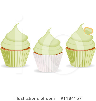 Royalty-Free (RF) Cupcake Clipart Illustration by elaineitalia - Stock Sample #1184157