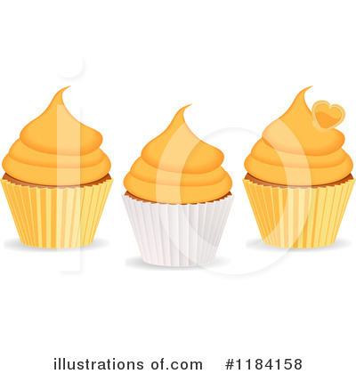 Royalty-Free (RF) Cupcake Clipart Illustration by elaineitalia - Stock Sample #1184158
