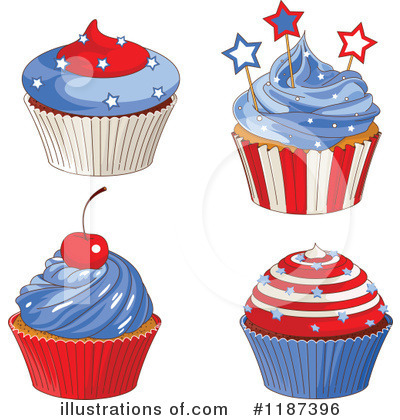 Royalty-Free (RF) Cupcake Clipart Illustration by Pushkin - Stock Sample #1187396