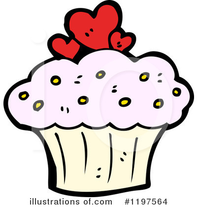 Royalty-Free (RF) Cupcake Clipart Illustration by lineartestpilot - Stock Sample #1197564
