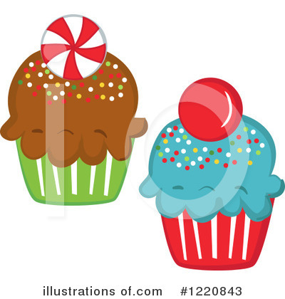 Royalty-Free (RF) Cupcake Clipart Illustration by peachidesigns - Stock Sample #1220843