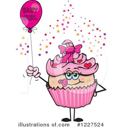 Cupcake Clipart #1227524 by Dennis Holmes Designs