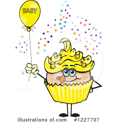Royalty-Free (RF) Cupcake Clipart Illustration by Dennis Holmes Designs - Stock Sample #1227707