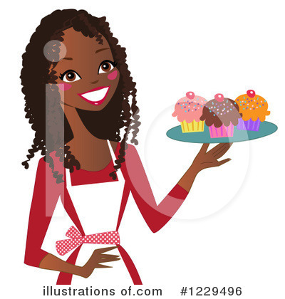 Royalty-Free (RF) Cupcake Clipart Illustration by peachidesigns - Stock Sample #1229496