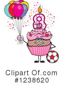 Cupcake Clipart #1238620 by Dennis Holmes Designs