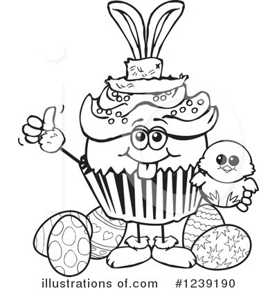 Royalty-Free (RF) Cupcake Clipart Illustration by Dennis Holmes Designs - Stock Sample #1239190