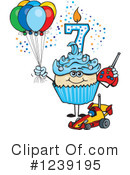 Cupcake Clipart #1239195 by Dennis Holmes Designs
