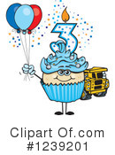 Cupcake Clipart #1239201 by Dennis Holmes Designs