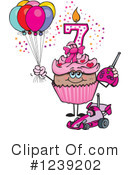 Cupcake Clipart #1239202 by Dennis Holmes Designs