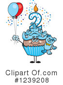 Cupcake Clipart #1239208 by Dennis Holmes Designs